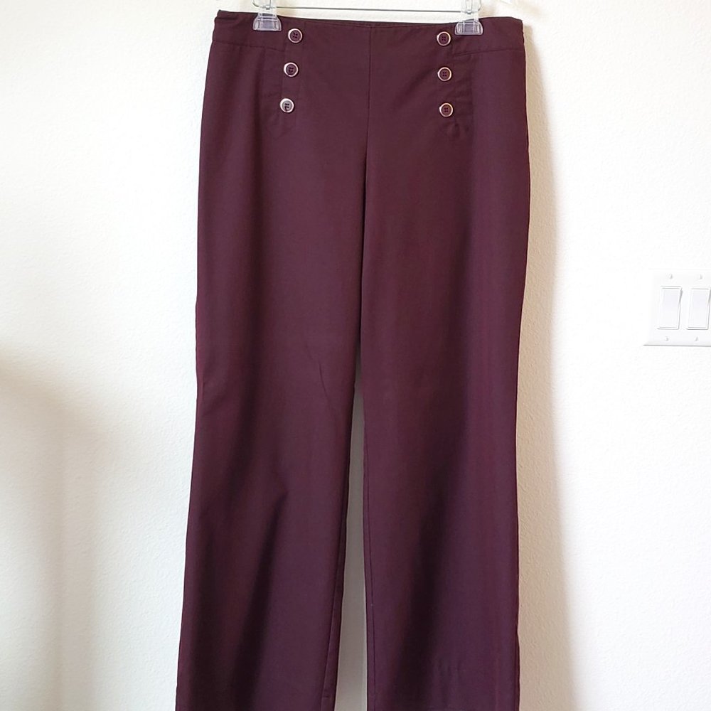 NY&C Maroon Dress Pants, SIze 12